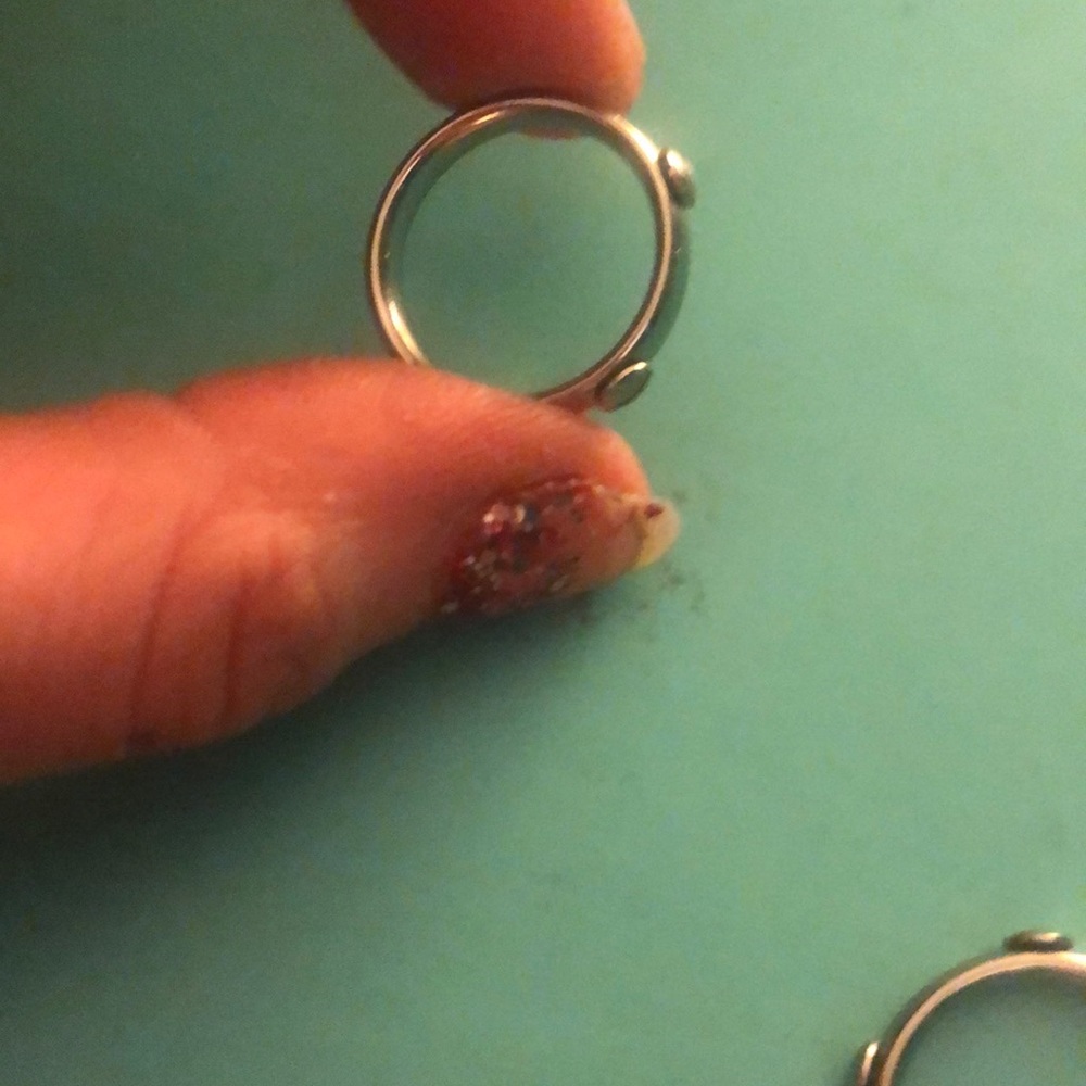 **SOLD**Set of 3 Rings w/ Lock Charm***SOLD** - Picture 5 of 6